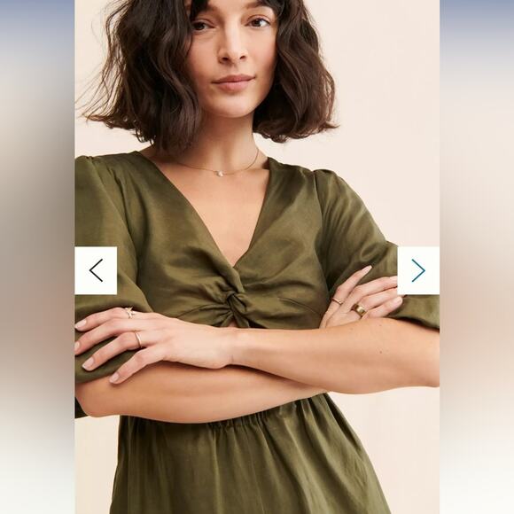 Anthropologie Aida jumpsuit in moss green - Picture 3 of 7
